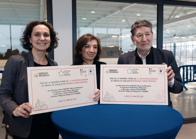 Pose de la première pierre au Nouveau Stade Nautique de Mérignac